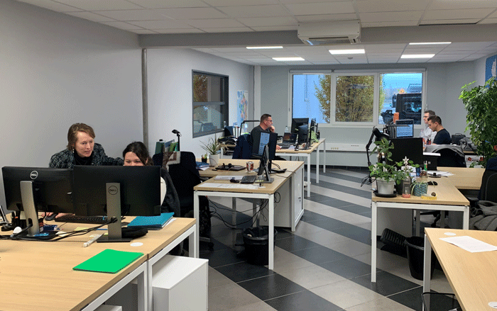 L'équipe du service après-vente Goupil